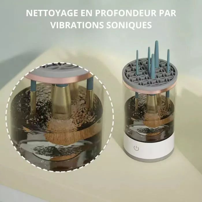 Nettoyeur de pinceaux de maquillage électrique